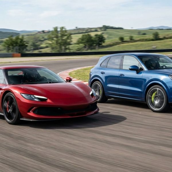 Ferrari elektryczne kontra Porsche Cayenne EV: Starcie gigantów 2026